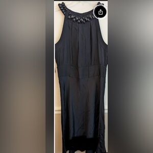 Silk Banana Republic Black Strapless Dress